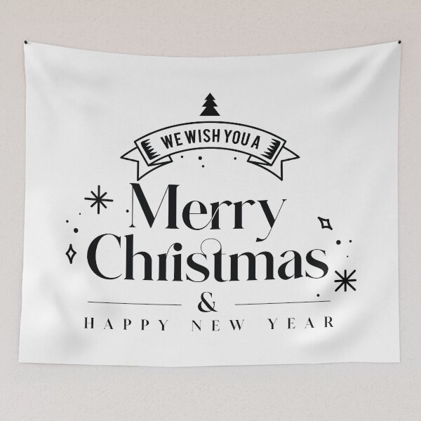 Item preview, we wish you a merry christmas and happy new year designed and sold by snowgirlshop.