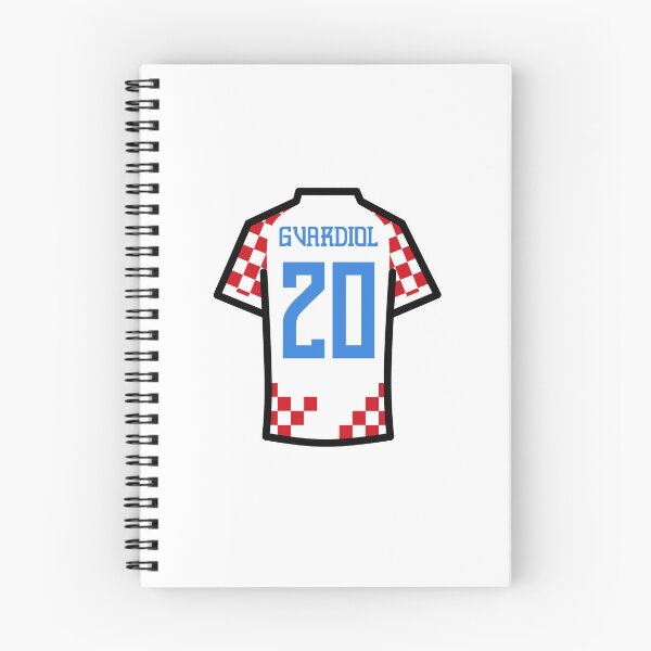 Item preview, Gvardiol #20 CRO Red White Blue 22 Football Jersey designed and sold by Millustgfx.
