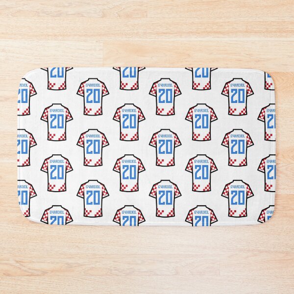 Item preview, Gvardiol #20 CRO Red White Blue 22 Football Jersey designed and sold by Millustgfx.