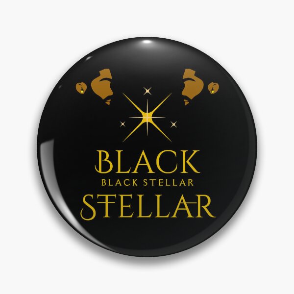 Item preview, Black Stellar - Black Star, cryptocurrency, bitcoin, stellar lumens, Loomis Green, LoomylooDesigns designed and sold by LoomylooDesigns.