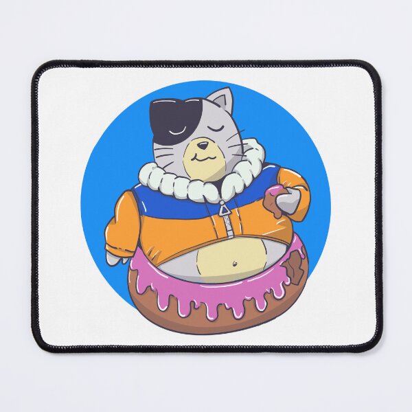Item preview, Big Ninja Cat Eating Donut designed and sold by ngness.