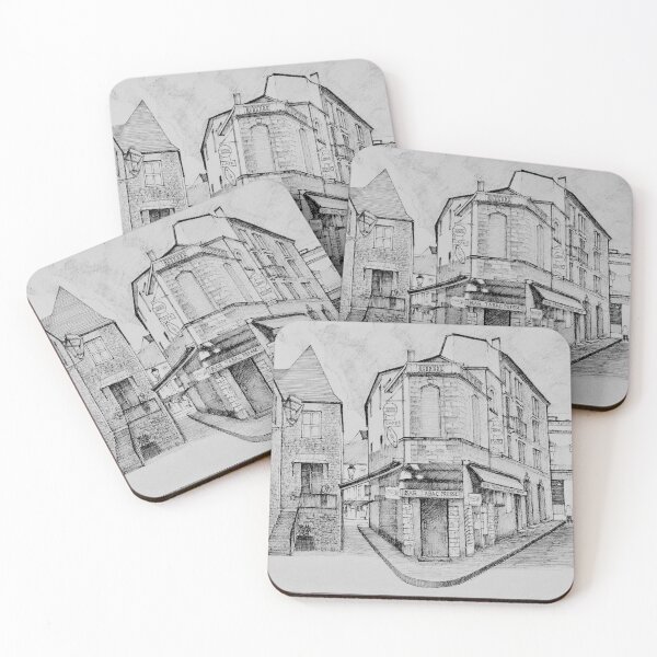 Item preview, Sarlat Bar Tabac Presse designed and sold by Dai Wynn Fine Art.