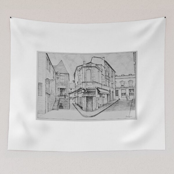 Item preview, Sarlat Bar Tabac Presse designed and sold by Dai Wynn Fine Art.
