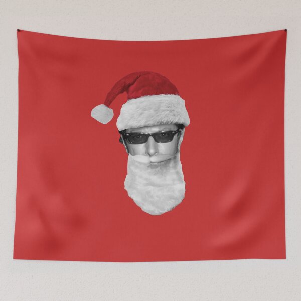 Item preview, Young Santa Jeff Goldblum - on Red designed and sold by boltjesdesign.