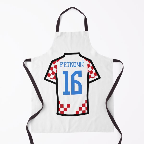 Item preview, Petkovic #16 CRO Red White Blue 22 Football Jersey designed and sold by Millustgfx.