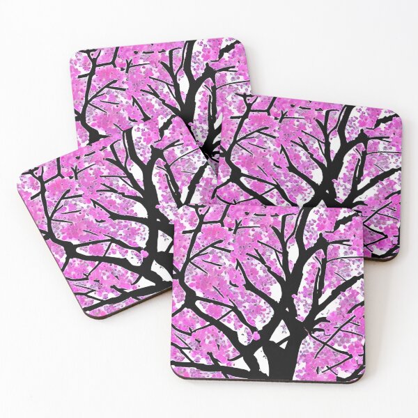 Item preview, Tree With Pink Flowers wallpaper designed and sold by gramizzia.