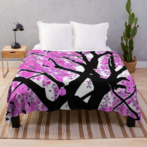 Item preview, Tree With Pink Flowers wallpaper designed and sold by gramizzia.