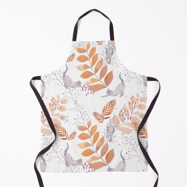 Item preview, Stretchy Cat Leaf Print designed and sold by SarahCarltonArt.