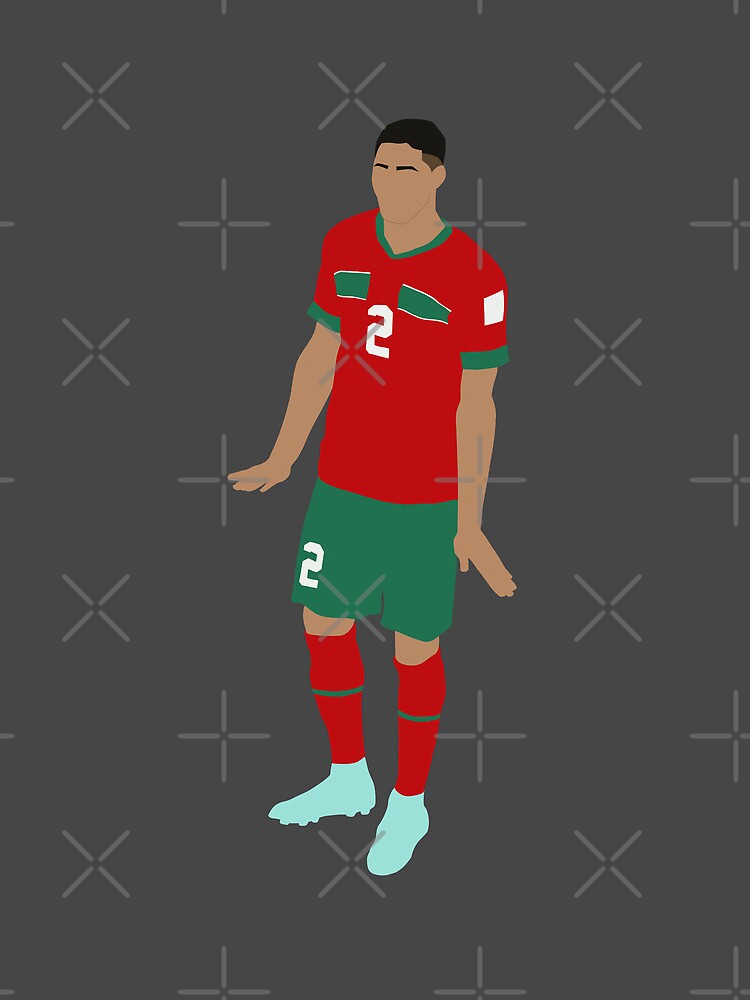 Ziyech #7 MOR Red Green 22 Football Jersey Sticker for Sale by Millustgfx