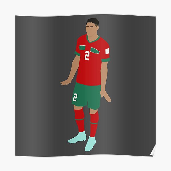 shinglukstore Achraf Hakimi Jersey Men's 2022 World Cup Morocco Soccer Jersey #2 Achraf Hakimi Jersey