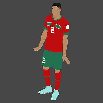 HAKIMI #2 Morocco Home Soccer Jersey Custom World Cup Jersey 2022