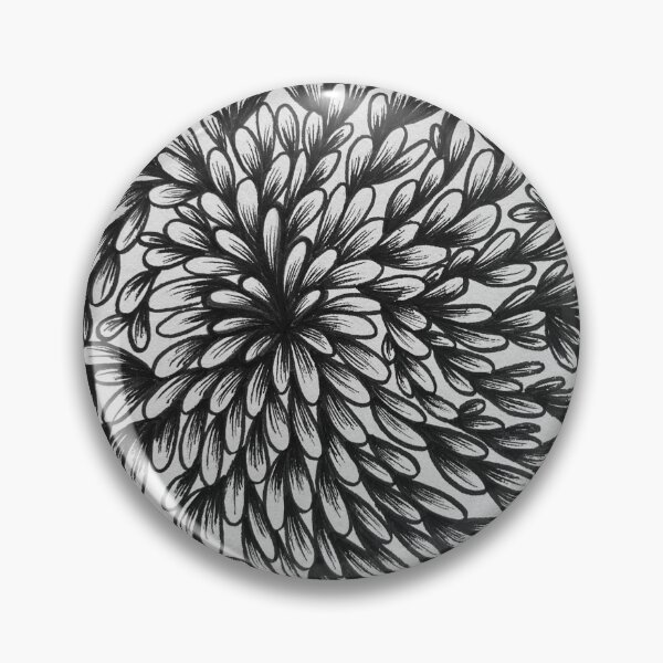 Item preview, Black and White Floral Design designed and sold by CosmicHeartSeed.
