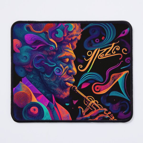 Item preview, JAZZ PLAYER PLAYING A TRUMPET Midjourney AI Artwork designed and sold by davidjulie.