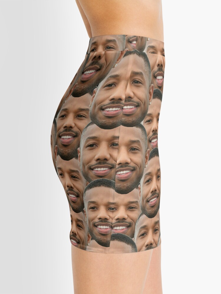 Michael B Jordan heads Leggings for Sale by Fiona Shorts