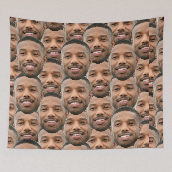 Item preview, Michael B Jordan heads designed and sold by Fiona Shorts.