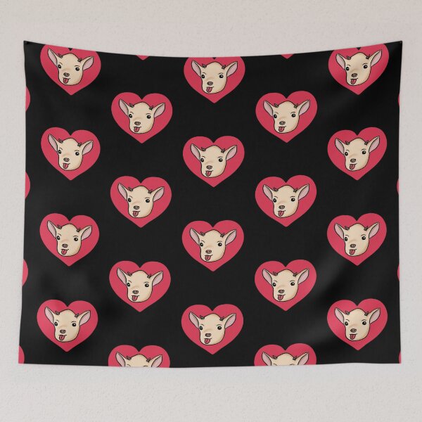 Item preview, Funny Goat Red Heart  designed and sold by Mochi-Merch.