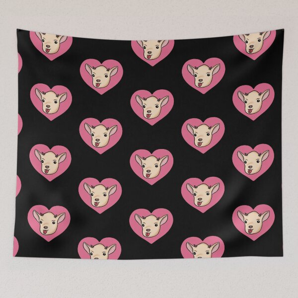 Item preview, Funny Goat Pink Heart  designed and sold by Mochi-Merch.