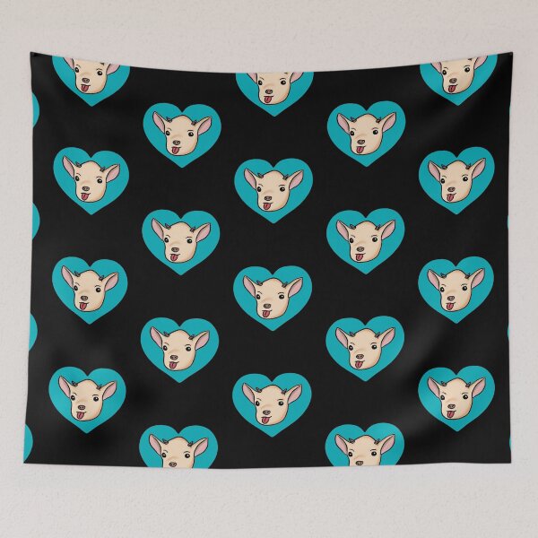 Item preview, Funny Goat Blue Heart  designed and sold by Mochi-Merch.