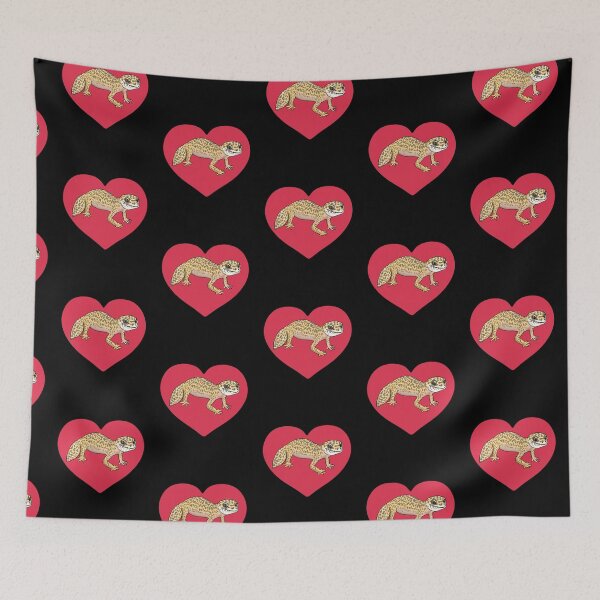 Item preview, Cute Gecko Red Heart  designed and sold by Mochi-Merch.