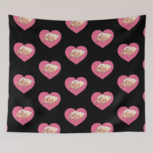 Item preview, Hermit Crab Pink Heart for Hermit Crab Lovers  designed and sold by Mochi-Merch.