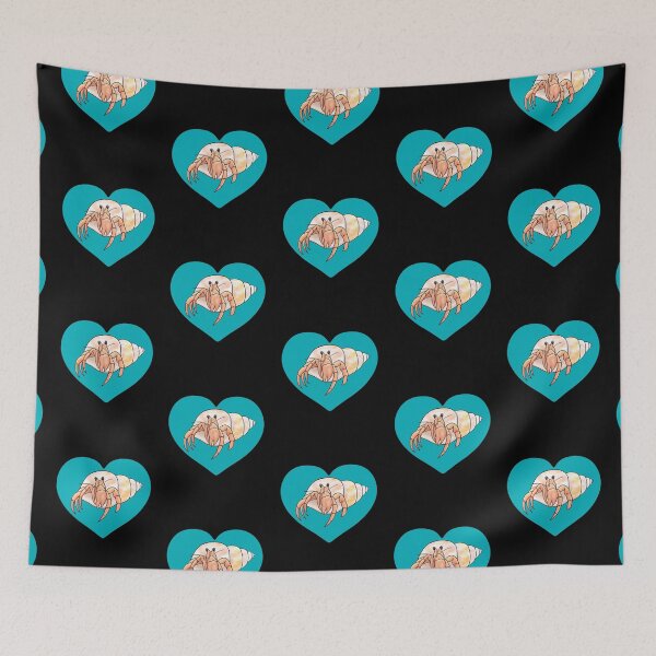 Item preview, Hermit Crab Blue Heart for Hermit Crab Lovers  designed and sold by Mochi-Merch.