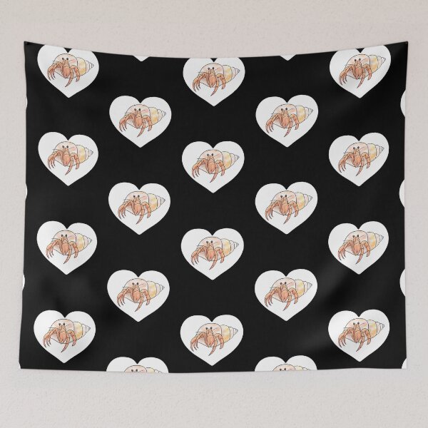 Item preview, Hermit Crab White Heart for Hermit Crab Lovers  designed and sold by Mochi-Merch.