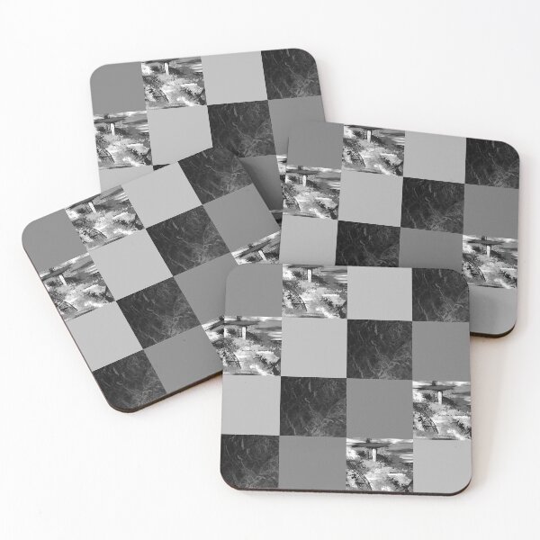 Item preview, Black, Grays and White Patterned Design designed and sold by RagWeasel.