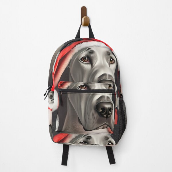 Item preview, Christmas Great Dane Wearing A Santa Hat designed and sold by ZenEverAI.