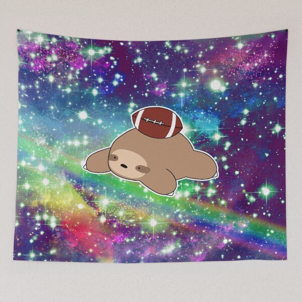 Item preview, Football Sloth Rainbow Space designed and sold by SaradaBoru.