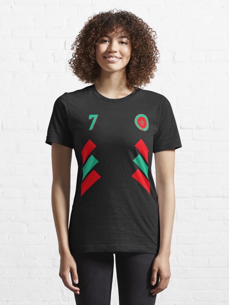 Morocco Soccer Jersey Moroccan Flag Football Dab Funny Kids T-Shirt