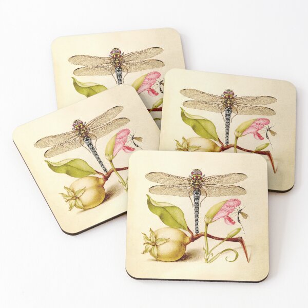 Item preview, Dragonfly, Pear, Carnation, and Insect by Joris Hoefnagel, ca. 1595 designed and sold by wildtribe.
