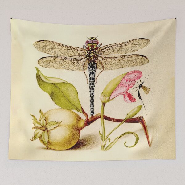 Item preview, Dragonfly, Pear, Carnation, and Insect by Joris Hoefnagel, ca. 1595 designed and sold by wildtribe.