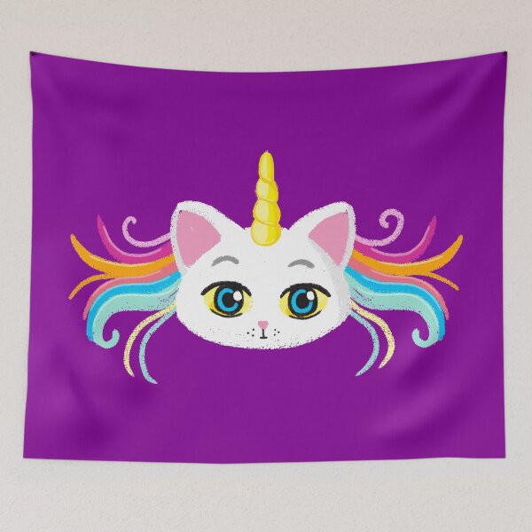 Item preview, Pretty kitty as a unicorn  designed and sold by jasmineberry.