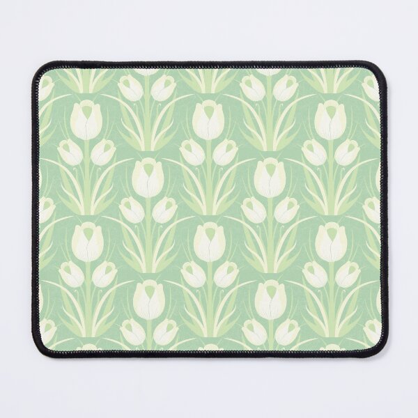 Item preview, TULIP LOVE - Pastel Greens designed and sold by Carina Parry Studios.
