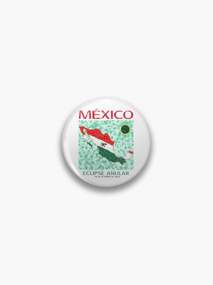 Thumbnail 1 of 3, Pin, Mexico Annular Eclipse 2023 designed and sold by Eclipse2024.