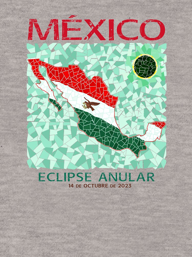 Thumbnail 5 of 5, Lightweight Hoodie, Mexico Annular Eclipse 2023 designed and sold by Eclipse2024.