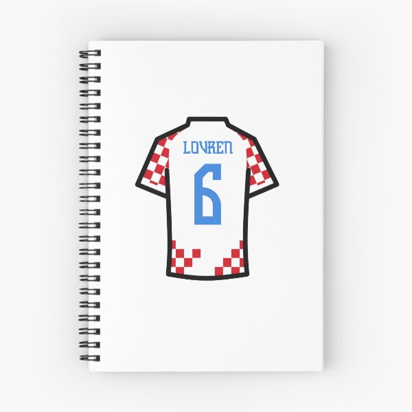 Item preview, Lovren #6 CRO Red White Blue 22 Football Jersey designed and sold by Millustgfx.