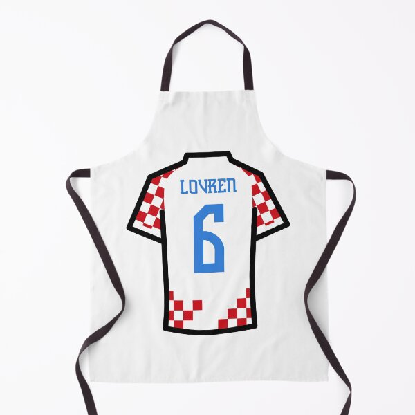 Item preview, Lovren #6 CRO Red White Blue 22 Football Jersey designed and sold by Millustgfx.