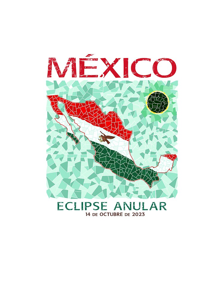 Thumbnail 3 of 3, Drawstring Bag, Mexico Annular Eclipse 2023 designed and sold by Eclipse2024.