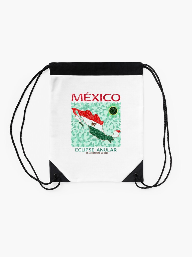 Thumbnail 2 of 3, Drawstring Bag, Mexico Annular Eclipse 2023 designed and sold by Eclipse2024.