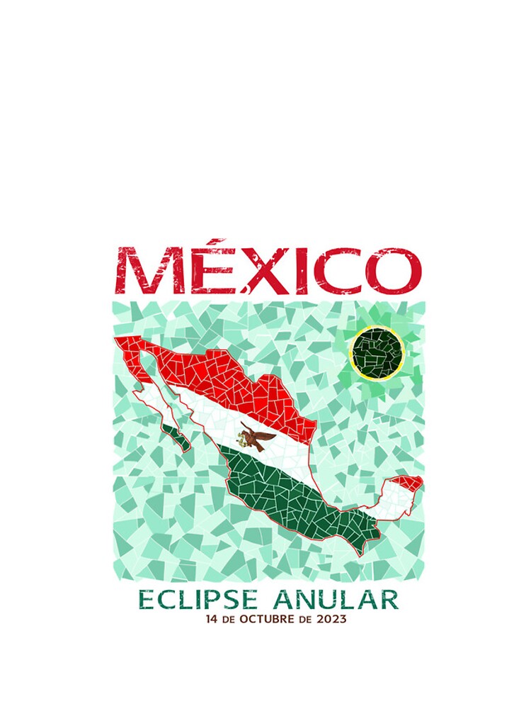 Artwork view, Mexico Annular Eclipse 2023 designed and sold by Eclipse2024