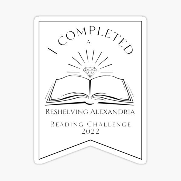 Completed Reading Challenge 2022 - Ribbon White Sticker