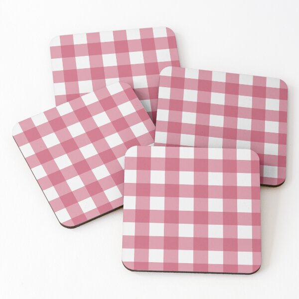 Item preview, Magenta and White Gingham Repeat Pattern designed and sold by rhombusOnion.