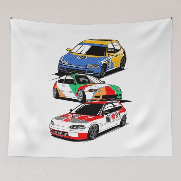 Item preview, EG6 Honda Civic JDM Legend Racing Car Lovers designed and sold by halleinstyle.