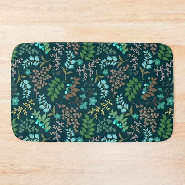 Item preview, Floral Ditsy - Deep Green designed and sold by Sarah Thorpe Designs .