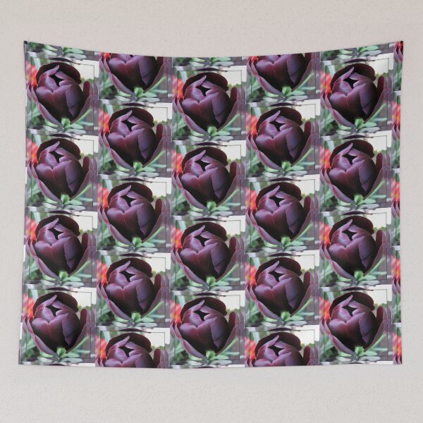 Item preview, Burgundy Tulip in Mirrored Frame designed and sold by BlueMoonRose.