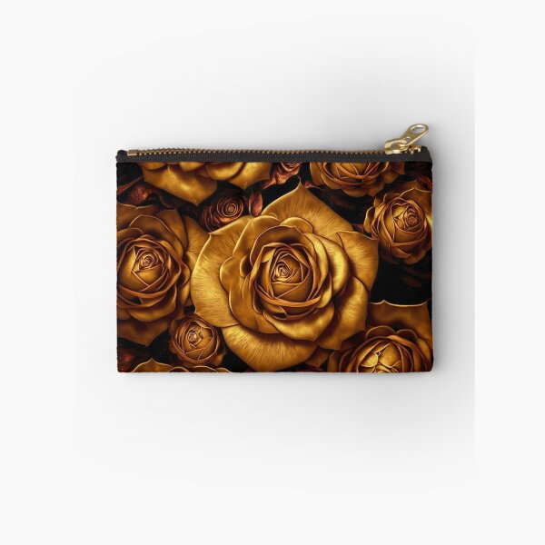 Item preview, gold roses nature background. flower wallpaper designed and sold by ShopThousand.