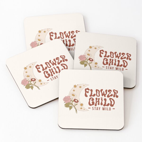 Item preview, Cute Crescent and Flower Child Typography  designed and sold by bolimj.