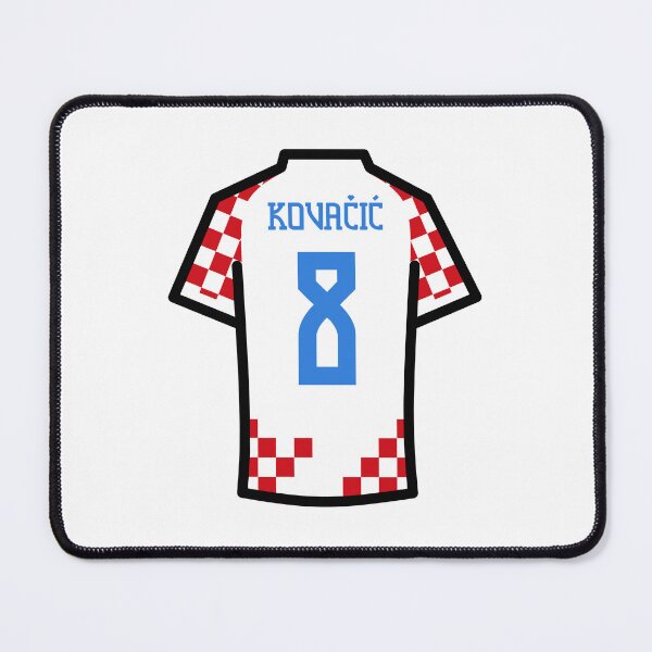 Item preview, Kovacic #8 CRO Red White Blue 22 Football Jersey designed and sold by Millustgfx.