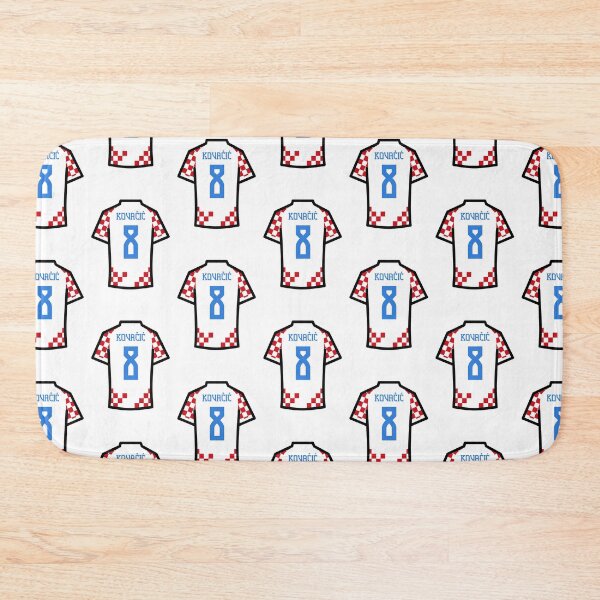 Item preview, Kovacic #8 CRO Red White Blue 22 Football Jersey designed and sold by Millustgfx.